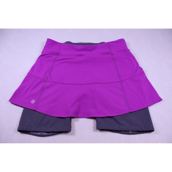 Athleta Pants - Athleta Purple Black Active Skort Tennis Running Skirt w/ Built-in Shorts Mens M